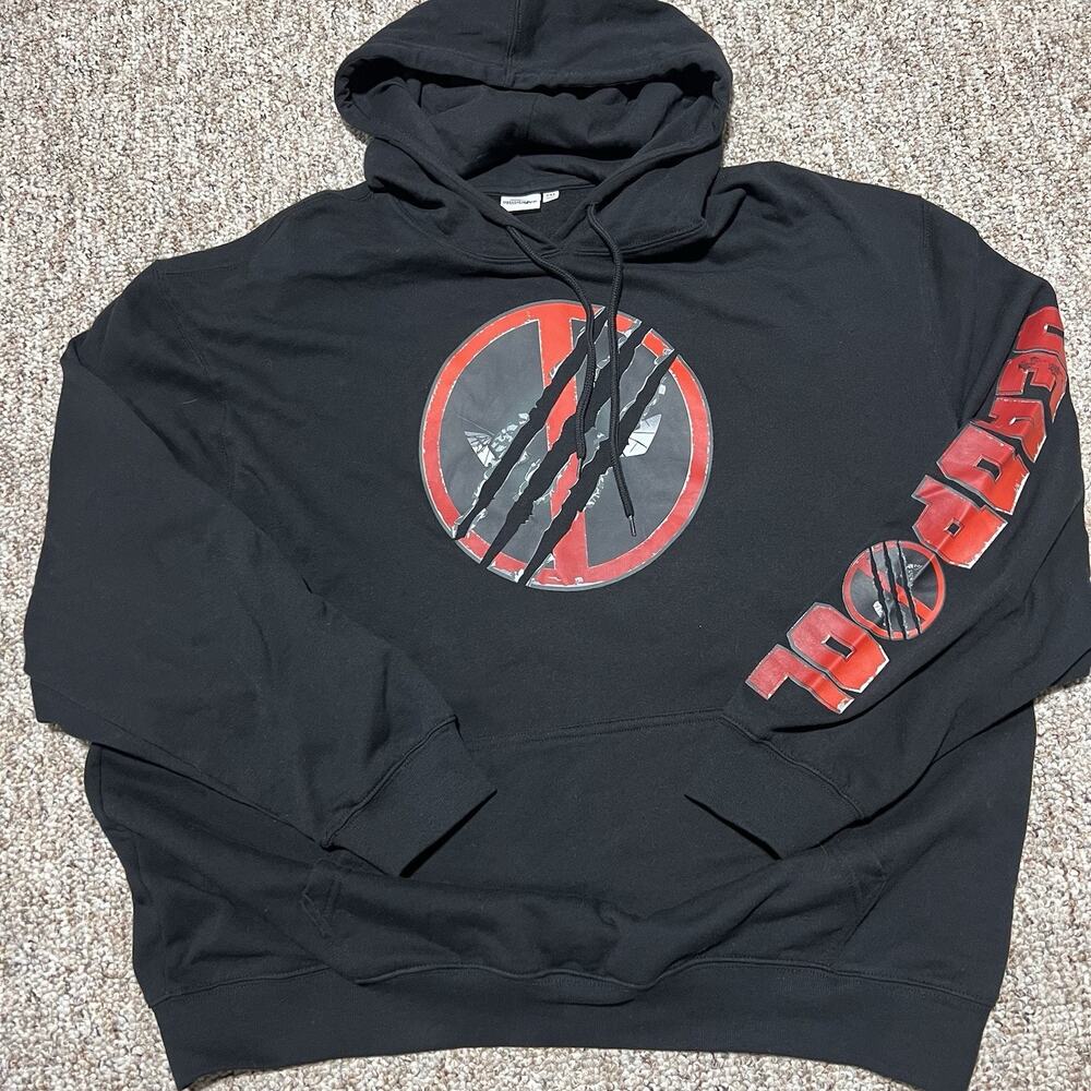 Deadpool Wolverine Movie Promo Hoodie Jumper Marvel Comics 2XL Great Cond